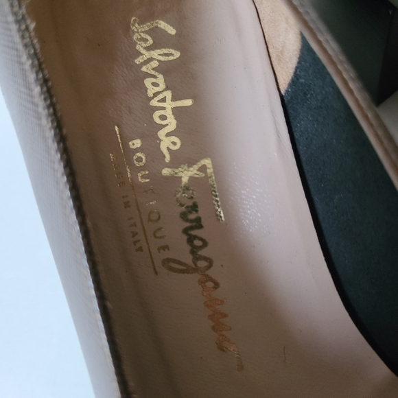 7 Ferragamo heels, square heel - Picture 2 of 8